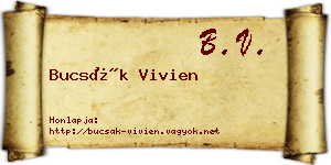 Bucsák Vivien névjegykártya